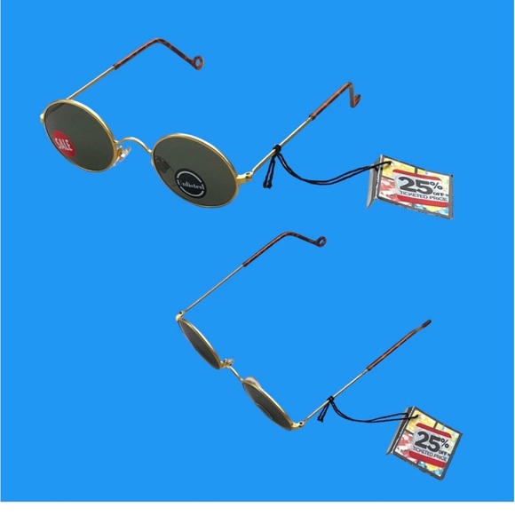 90s Dead Stock Sunglasses Unlisted Gold Wire Eyewear NOS - Picture 7 of 10